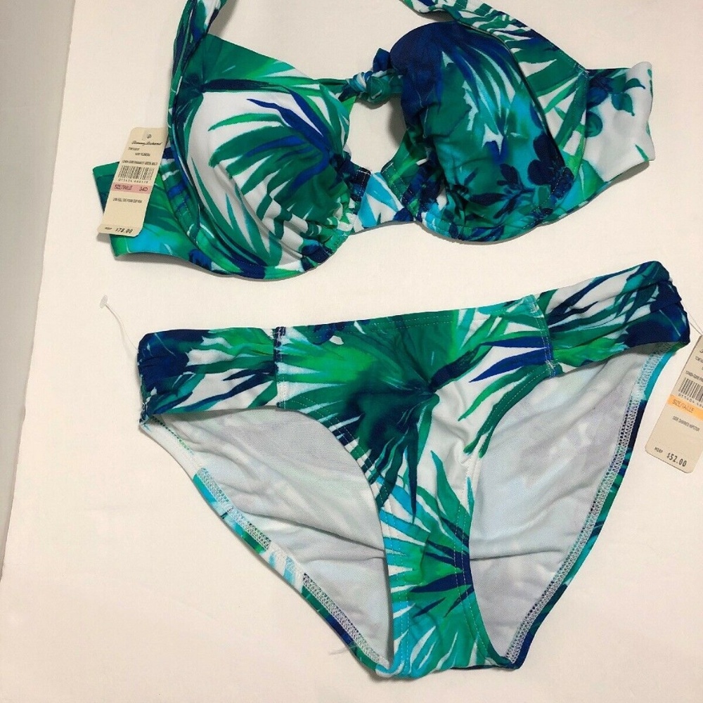 Tommy Bahama Halter 34D S Hipster Swim Suit - Picture 5 of 6